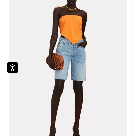 Re/Done Pants - NWT Re/Done 90’s Comfy Organic Cotton Denim Jean Shorts Size 25